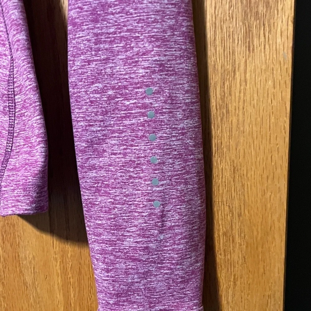 Nike Women's Heathered Purple Long Sleeve Top